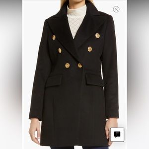 Sam Edelman Double-Breasted Wool Military Coat size 6 never worn perfect cond